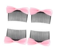 VICASKY 4 pettini per capelli da donna con elegante design a fiocco contro crespi e accessori per capelli volanti