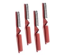 VICASKY 4 pettini pieghevoli per capelli da viaggio, compatti per salone e styling, perfetti per la famiglia