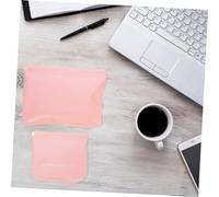 VICASKY 4 Pezzi Borsa PU Pelle con Chiusura Sacchetti Portatili per Auricolari e Accessori Viaggio