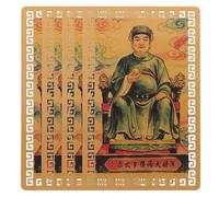 VICASKY 4 Pezzi Carta Amuleto Feng Shui per Anno della Capra 2027 | Lega di Alluminio e Magnesio, Formato Tascabile, Regalo Tradizionale, per Capodanno Cinese e Viaggio