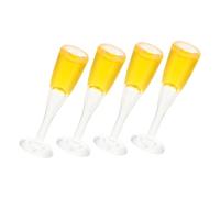 VICASKY 4 pezzi casa delle bambole in miniatura cibo tazza vuota acqua mini modello accessori mini tazza da caffè ghiaccio tazza fai da te accessori per la casa delle bambole micro calice