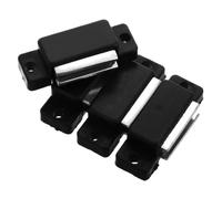 VICASKY 4 Pezzi Chiusura Magnetica in Acciaio Inossidabile per Pannello Cucina Nero, Compatibile Versatile Cassetti e Armadi, Facile Installazione per Uso in Cucina