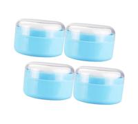 VICASKY 4 pezzi Contenitori per Talco Corpo con Puff Delicato per Leggero e Portatile Custodia Pratica per Talco Facile da Usare Mano