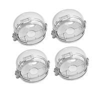 VICASKY 4 Pezzi Coperture Di Sicurezza Per Fuochi Gas Protezione Per Manopole Copertura Trasparente Resistente Al Calore Adatta Per Maggior Parte Dei Piani Cottura