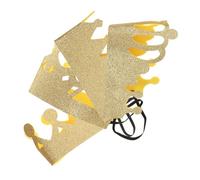 VICASKY 4 pezzi, corona di compleanno per bambini, mini corone, decorazioni, fasce per capelli dorate, tiara, corona, corona, corona, corona, corona, corona, corona, oro e poliestere