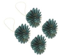 VICASKY 4 Pezzi Decorazioni Natalizie Albero di Carta Ornamenti Appesi per Albero di Natale Addobbi Originali per Interni per Feste Centrotavola e Scalinata Design Unico e Vivace