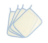 VICASKY 4 pezzi detergente per il viso a bolle, rete in schiuma, detergente per il viso, panno per la doccia, scrub asciugamano in nylon beige