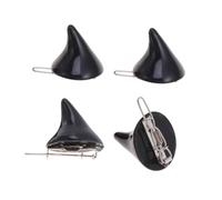 VICASKY 4 Pezzi Fermagli Capelli Corna Diavolo Neri per Accessori Halloween Party Copricapo Divertente per Festa e Cosplay