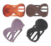 VICASKY 4 Pezzi Figura 8 Tornante Fermagli Per Piatti Da Donna Clip a Scatto Barrette Spilli Francesi Francese Portanti Coda Di Cavallo Clip Ad Artiglio Piatto Plastica