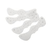 VICASKY 4 pezzi glitter argentati, adesivi per il viso, realistici, per festival musicali, facili da applicare, portatili