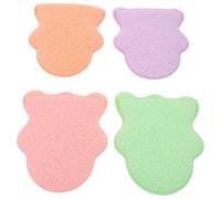 VICASKY 4 Pezzi Guanto Lavaggio Viso in Cotone, Extra Grande e Spesso, | Design a Guanto, Tocco Delicato per Pelle Sensibile, Operazione Semplice, Pulizia Profonda dei Pori