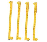 VICASKY 4 pezzi per cameretta dei bambini - Adesivi da parete con barra di misurazione per bambini Facile da staccare e incollare Tabella di crescita divertente per bambini