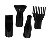 VICASKY 4 Pezzi Pettine Per Bocca Antivento Concentratore Per Asciugacapelli Attacco Per Asciugacapelli Attacco Diffusore Per Asciugacapelli Ugello Diffusore Universale Nero Abs