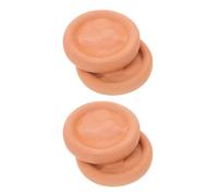 VICASKY 4 Pezzi Pietre Riscaldanti in Terracotta per Pane Conservatore Umidità Rustico per Cesti e Contenitori Riscaldatore Naturale per Pane e Pasticceria per Ristoranti Feste e Uso