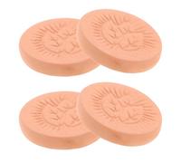 VICASKY 4 Pezzi Pietre Riscaldanti in Terracotta per Pane Inserto Rotondo per Mantenere Calde Tortillas Pasticceria e Pane per Uso in Cucina e Tavole Rustiche