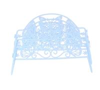 VICASKY 4 pezzi Recinzione da Giardino in Plastica Bordura Decorativa per Aiuole e Recinto Ornamentale Pastorale per Esterni Facile da Installare e Riutilizzabile Bianco