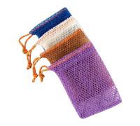 VICASKY 4 Pezzi Sacchetto Di Sapone Sacchetti Di Sapone in Rete Per Saponette Sacchetto Esfoliante Con Coulisse Scrubber Esfoliante Per Il Corpo Sacchetti Schiumogeni Per La Doccia Nylon