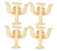 VICASKY 4 Pezzi Spille Psicologia Donna in Lega Oro Elegante e Versatile Design Semplice per Scuola e Viaggio Accessori Psicologa Distintivi