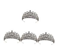 VICASKY 4 Pezzi Sposa Stile Barocco con Tiara Nuziale e Resistente Accessorio per Matrimonio Feste e e Stabile Danneggiare i