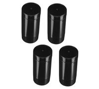 VICASKY 4 Pezzi Stampo Per Rossetto Flacone Erogatore a Pompa Spingere Verso Il Basso Flacone Spray in Contenitori Per Articoli Da Toeletta Da Viaggio Black Abs