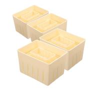 VICASKY 4 pezzi Stampo Pressa per Tofu e Formaggio Strumento Casa per Preparazione Tofu e Formaggi Fatti Resistente e Multifunzionale
