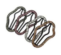 VICASKY 4 Pezzi tornante per decorativo colorato Carino blu piccolo signora prodotto scoppi comode clip a scatto molletta piccole clip portatili schiocchi di strass