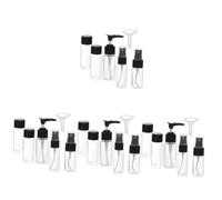 VICASKY 4 Set Bottiglia per il trucco piccolo viaggio viaggiare portatile contenitori per il trucco Bottiglia del viaggiatore flacone per il ia di profumo plastica Nero