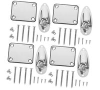 VICASKY 4 Set di supporti per rulli a corda per presa d'ingresso per chitarra in metallo, piastre jack per chitarra, piastre elettroniche, chitarre modellate