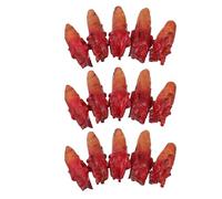 VICASKY 4 Set Set 4 Dita Mozzate Finte Rosse per Halloween Sangue Finto, Materiale Vinile e Pp, Facile da Montare e Portatile, Decorazioni Spaventose per Feste e Casa Infestata