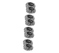 VICASKY 4 Set Tappo Dell'olio Cotto Lattina Essiccatore Di Cofano Calore Cappello Per Il Sonno in Raso Tappo Per Il Condizionamento Berretti Da Parrucchiere Carta Stagnola 2 Pezzi * 4