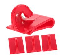 VICASKY 4 tagliapalloncini, accessori per palloni, pagliaccio, per tagliare il nastro, tagliare palloncini, strumento clown, plastica, rosso