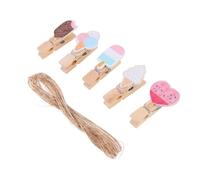 VICASKY 40 Pezzi Clip Foto Animato Rosa Foto in Materiale per Decorazioni Parete e Chiusura Riutilizzabile per Memo e Note