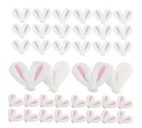 VICASKY 40 Pezzi Di Accessori Per A Forma Di Orecchie Di Coniglio Peluche Bobby Accessori Per Per Bambine Fermagli Per Decorazioni Per Fermagli Per