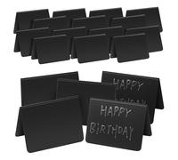 VICASKY 40 Pezzi Mini Lavagna Segnaposto per Buffet e Feste Lavagne Nere con Base Stabile per e Ristoranti Design e