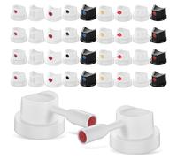VICASKY 40 Pezzi Spray Can Nozzle per Bombolette Aerosol, Pp Bianco