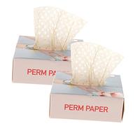 VICASKY 400 pezzi di carta perm per parrucchiere per acconciature per salone e casa scatole con foglie, facile da maneggiare per ricci