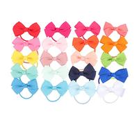 VICASKY 40pcs Fasce Per Capelli Per Ragazze Colorati Fiocchi Per Capelli Elastici Dolci Accessori Per Capelli Per Bambini Per Uso Quotidiano E Occasioni Speciali