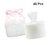 VICASKY 40pezzi Salviette Struccanti Monouso Asciugamano per Viso Doppio Uso Panno in Cotone Bianco per Rimozione Trucco Accessori per Pulizia Viso e Oggetti Domestici