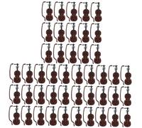 VICASKY 45 set di mini violini, decorazioni natalizie per la casa, feste di nozze e progetti artigianali, effetto legno, per idee creative e promozione dei bambini
