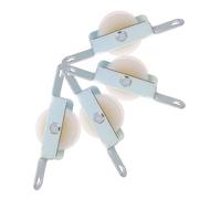 VICASKY 4confezione Parti per Ombrellone Scorrevole Rulli in Acciaio e Pulegge Singole Staffe Scorrevoli per Ombrellone da Giardino di Ricambio per Riparazione di Ombrelloni