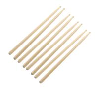 VICASKY 4paia Bacchette per Batteria in Legno d Acero Circa Punta Ovale in Legno per Suono Pulito del Piatto Adatte Tutti i Tamburi