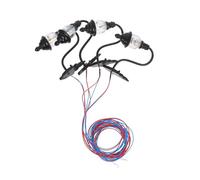 VICASKY 4pcs lampade da parete in miniatura per la decorazione della tavola di sabbia Illuminazione per le case delle bambole E modello ferroviario con dettagli di luce calda e lavorazione