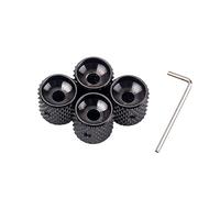 VICASKY 4pcs Lega di Alluminio Chitarre Volume E Tono Bottoni Parte Piatto Regolatore Per Basso Tasti Di Controllo Durevole Per Sostituzione Adatto Per Pots Di Importazione E