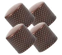 VICASKY 4pcs Metallo Controllo Volume Chitarra Robusto Potenziometro Pulsanti Per Basso E Chitarra Facile Installazione Anti Antiscivolo Design Per Gli Amanti della Musica