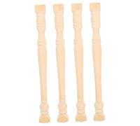 VICASKY 4pcs Mini Colonne Di Legno Per Casa Doll Parti Colonne Decorative Per Micro Paesaggi Accessori In Miniatura Di Alta Qualità Per Mini Case E Disegni Creativi