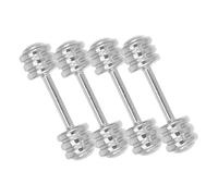 VICASKY 4pcs Miniatura Manubri Per Casa Dollhouse Scala Robusto Decorazioni Per Mini Palestra Accessori Per Il Vostro Dollhouse
