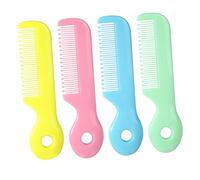 VICASKY 4pcs Pettine Dei Capelli Del Bambino Delicata Per Neonati E Neonati Denti Denti Rotondi Strumento Di Pulizia Del Bambino Per La Delicata Cuoio Capelli