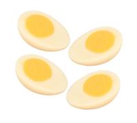 VICASKY 4pcs Uova Cotta Artificiale Realistico Fake Food Modello Da Fotografia Puntelli Per La Decorazione Domestica E Presentazione Per Progetti E Ristoranti Espositori