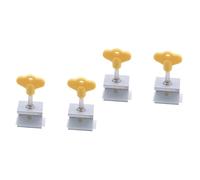 VICASKY 4pezzi Chiusura Di Sicurezza Per Finestre e Armadi Per Ragazzo Ragazza Da Plastica Facile Da Installare e Resistente Proteggi Tuoi Piccoli e Furti Casa Ufficio e Scuola