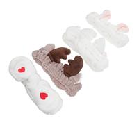 VICASKY 4pezzi Fasce per Capelli da Doccia in Spugna Fasce per Capelli in Linfa da Trucco per Trattamenti Viso e Yoga